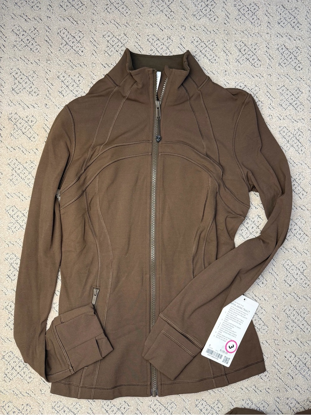 Lululemon NWT Size 8 Define Jacket Nulu Walnut crunch